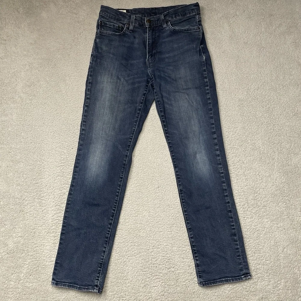 Levi's Premium 541 Jeans Big E Mens 32x32 Dark Wash Blue Athletic Taper Denim